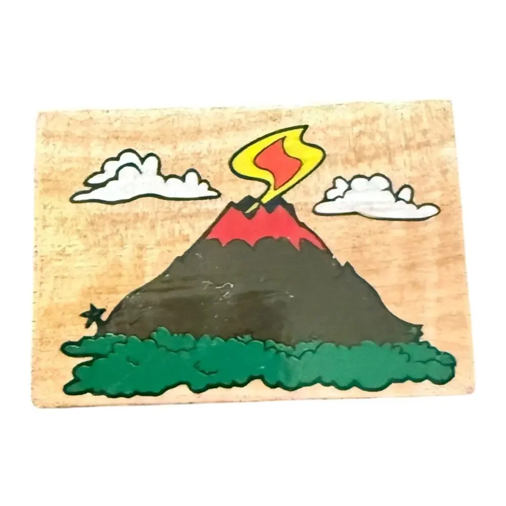 Melissa & Doug Volcano Exploding Rubber Stamp